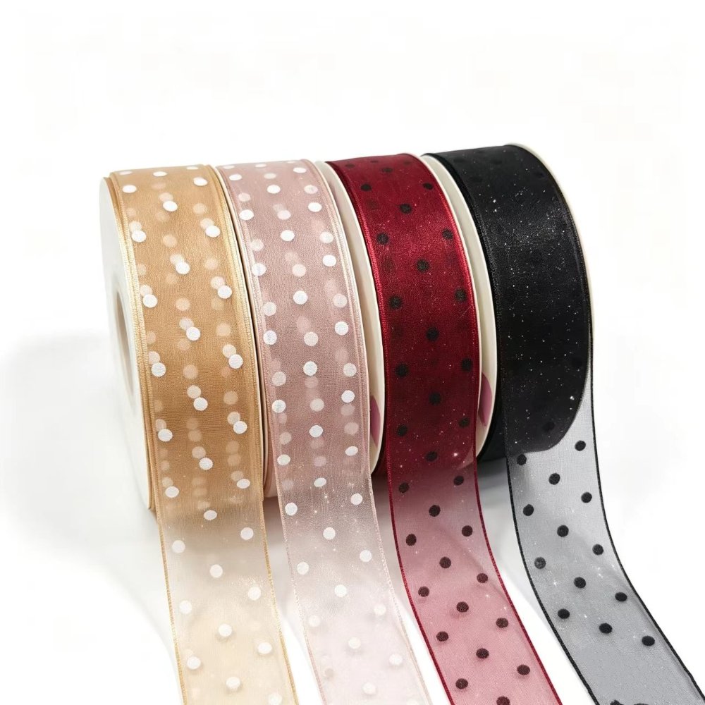 Korean Style Starry Organza Ribbon