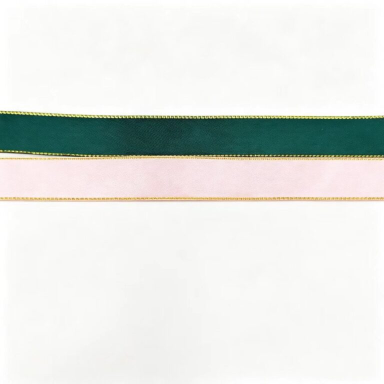 Polyester Ribbon Gold Edge Polyester Ribbon